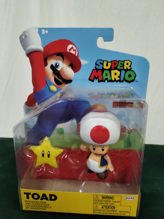 SUPER MARIO TOAD WITH SUPER STAR